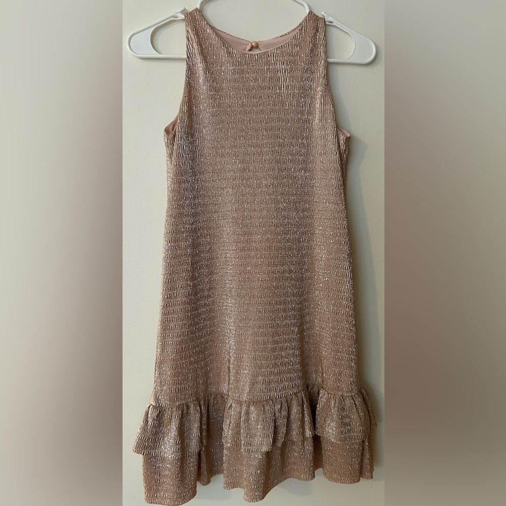 Kate Spade Girls Size 12 Rose Gold Party Dress